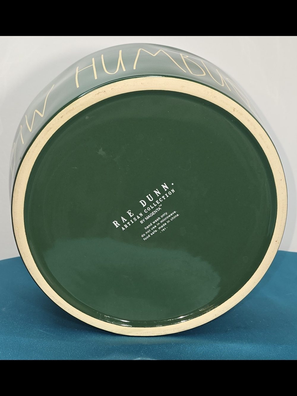 Rae Dunn Green Ceramic Canister - Humdinger
